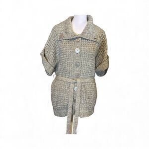 Atmosphere Button-Up Knit Cardigan - Cream